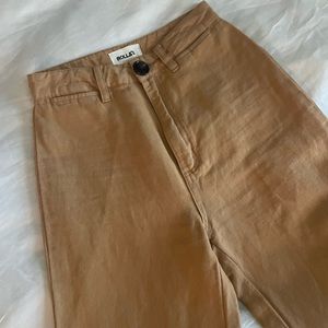 Rolla’s High Waist Wide Leg Tan Pants - Sz 24